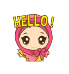 Dinda, funny girl with pretty hijab（個別スタンプ：4）