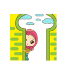 Dinda, funny girl with pretty hijab（個別スタンプ：6）