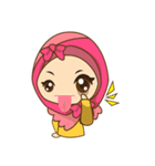 Dinda, funny girl with pretty hijab（個別スタンプ：7）