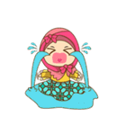 Dinda, funny girl with pretty hijab（個別スタンプ：9）