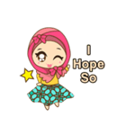 Dinda, funny girl with pretty hijab（個別スタンプ：17）