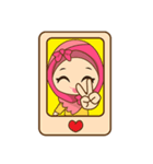 Dinda, funny girl with pretty hijab（個別スタンプ：34）