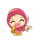 Dinda, funny girl with pretty hijab（個別スタンプ：40）