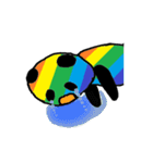 虹色パンダ（個別スタンプ：20）