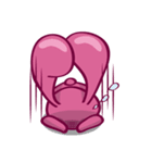 Come make friends with Cry B rabbit！！！（個別スタンプ：4）