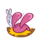 Come make friends with Cry B rabbit！！！（個別スタンプ：5）
