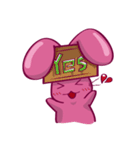 Come make friends with Cry B rabbit！！！（個別スタンプ：36）