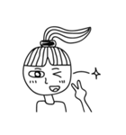 黒と白の家族（個別スタンプ：8）