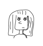 黒と白の家族（個別スタンプ：10）