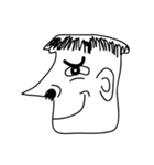 黒と白の家族（個別スタンプ：11）