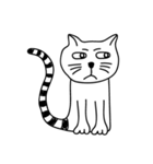 黒と白の家族（個別スタンプ：14）