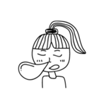 黒と白の家族（個別スタンプ：16）
