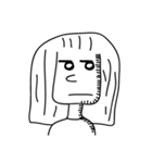 黒と白の家族（個別スタンプ：18）