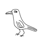 黒と白の家族（個別スタンプ：22）