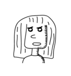黒と白の家族（個別スタンプ：34）