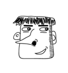 黒と白の家族（個別スタンプ：35）