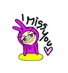 PinkBunnyTights2（個別スタンプ：37）