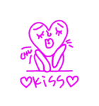 しゃべくりハートさん（個別スタンプ：36）