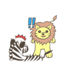 草食系ライオン（個別スタンプ：4）