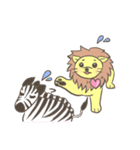 草食系ライオン（個別スタンプ：5）