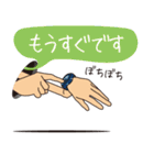 左の穴から出てます [1]JPN...TBB（個別スタンプ：14）