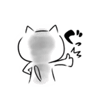 白黒ねこ（個別スタンプ：8）