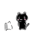 白黒ねこ（個別スタンプ：25）