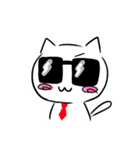 白黒ねこ（個別スタンプ：38）