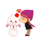 SNOW BOY ＆ GIRL（個別スタンプ：4）