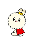うさぎの王子 もこもこプリンス（個別スタンプ：1）