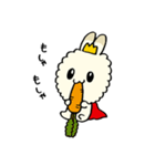 うさぎの王子 もこもこプリンス（個別スタンプ：3）