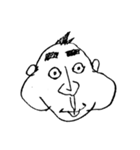 変顔たち。～落書き編～（個別スタンプ：3）