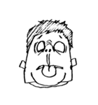 変顔たち。～落書き編～（個別スタンプ：25）
