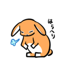 ゆるだるロップうさぎ（個別スタンプ：28）