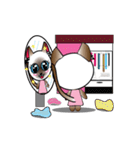 Baby Cat pink pink（個別スタンプ：14）