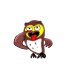 The stickers of owl.（個別スタンプ：4）