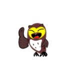 The stickers of owl.（個別スタンプ：7）