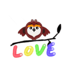 The stickers of owl.（個別スタンプ：16）