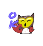 The stickers of owl.（個別スタンプ：22）