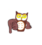 The stickers of owl.（個別スタンプ：35）