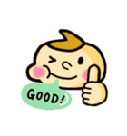まる顔 タロー。（個別スタンプ：4）