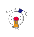 雪のだるまスタンプ.01（個別スタンプ：4）