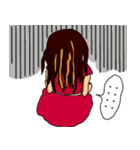 ヒッピーガール（個別スタンプ：25）