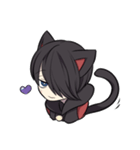 黒猫少年（個別スタンプ：3）