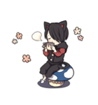 黒猫少年（個別スタンプ：38）