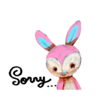 pink bunny＆blue bear（個別スタンプ：9）