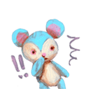 pink bunny＆blue bear（個別スタンプ：11）