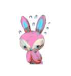 pink bunny＆blue bear（個別スタンプ：12）