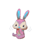 pink bunny＆blue bear（個別スタンプ：18）
