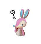 pink bunny＆blue bear（個別スタンプ：22）